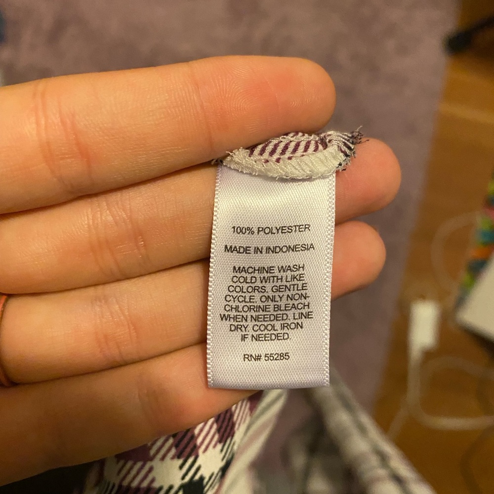 Express Plaid Button Up Blouse - image 4